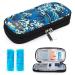 Youshares insulin cooling bag with 2 cooling packs - diabetics pocket for diabetic utensils keep the stocks safe and cold diabetes accessories PEN cool box while traveling (sea waves) 08 sea waves