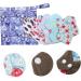 Healeeved 4 Sets Washable Incontinence & Menstrual Cloth Pads | Bamboo Carbon Inserts & Winged Tapes for Women's Comfort - Buy Online on GoSupps.com