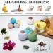 Organic Bath Bombs Gift Set Vegan (3.2 oz) for Sensitive Skin - Safe for Kids - Dead Sea Salt - Natural Bath Bombs Kit for Christmas - Buy Online on GoSupps.com