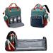 Fexkean diaper bag Baby backpack baby diaper backpacks with large capacity portable travel diaper bag with foldable children's bed with multifunctional baby bags and mobile diaper support baby bed truck multicolored