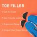 UamGlsob Shoe Filler Inserts - 3 Pairs Toe Cushion Insoles for Loose Shoes Half-Size Adjusters for Sneakers Heels Flats & Boots (Black) - Fit Any Shoe Perfectly - Buy Online on GoSupps.com