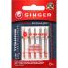 SINGER 04809 Titanium Universal Ball Point Machine Needles for Knit Fabric, Assorted Sizes, 5-Count Original Version