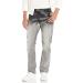 John Varvatos Men's J701 Regular Fit Denim Grey Mist 32