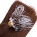 High-Quality Micro Ring Hair Extensions #4 Chocolate Brown - 50cm 150 Strands 100% Remy Real Hair - Easy Application by Professionals - Buy Online on GoSupps.com