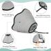 VavoPaw Dog Cat Cones Recovery Collar Soft Mesh Elizabethan Collar Breathable Dog Surgery Recovery Collar E-Collars for Dogs After Surgery Dog and Cat Protective Cone for Recovery M Gray Gray Medium - Buy Online on GoSupps.com