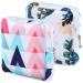 cobee 2Pcs Sanitary Napkin Storage Bag Period Holder Bag Portable Period Kit Sanitary Pad Storage Bag Pad Holder Period Pouch with Zipper Menstruation First Period Bag for Girls Women (Style B)