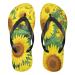 Mnsruu Summer Floral Sunflower Flip Flops Home Hotel Spa Bedroom Travel XL for Men Women