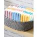 Striped Cotton Washcloths Set - 12 Pack, 13x13 Inches - Face & Body Towels in 3 Colors - Buy Online on GoSupps.com