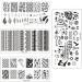 BUDOCI Nail Stamping Kit - 12Pcs Template Set with 2 Stamper, 2 Scraper, Storage Bag - 17 Piece Nail Plates Stamping Templates Organizer - Buy Online on GoSupps.com