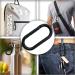 Holesto 3 Set Mini Oval Karabiner - Black Key Organizer & Karabiner Haken - Compact 50x25 mm Carabiner Set for Keyrings - Buy Online on GoSupps.com