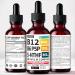 (2-Pack) Methylated B Complex Liquid Drops with Active L-Methylfolate - B12 Sublingual Drops, Vitamin B Complex - Vegan B 12 Vitamin 5000mcg, Non-GMO, Raspberry Flavor, No Sugar, 2 Fl oz, 80 Servings - Buy Online on GoSupps.com