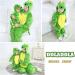 Doladola Unisex Baby Romper Jumpsuit | Hooded Cartoon Sleepsuit | 18-24 Months | Green Dinosaur Design - Buy Online on GoSupps.com