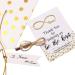 6 Sets Infinity Love Knot Gold Hair Clips Bridesmaid Wedding Gift Pillow Box Tag Included