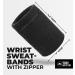 Wrist Wallet with Zipper - Sweat Wristband for Men & Women - Running Wrist Pouch - Buy Online on GoSupps.com