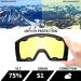 EverSport M81 Ski Goggles Pro | Magnetic Snowboard Goggles for Women Men | UV Protection | X-Replaceable Lens | VLT75% Yellow - Buy Online on GoSupps.com