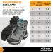 Foxelli Lightweight Wading Boots for Men - Rubber Sole, Grey, Size 14 | Fly Fishing Shoes - Buy Online on GoSupps.com
