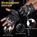 Glofit Workout Gloves - Full Palm Protection, Extra Durability - Men & Women - Suede Cushion Pads - Fingerless Gym Gloves - Black Large - Buy Online on GoSupps.com