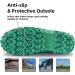 DRYCODE Women's Rubber Boots | Steel Shank, Waterproof, Insulated | Mid Calf Rain Boots for Gardening, Farming, Fishing, Hunting | 6 Green - Buy Online on GoSupps.com