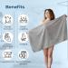 Eponox Premium Microfiber Hair Towel - Quick-Drying Super Soft Elastic Band Waffle Design for Long Hair - Ideal Hair Dryer Towel in Gray - Buy Online on GoSupps.com