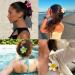 Shop IOSPKKIO Floral Hair Clips - 4 Pack Non-Slip Strong Hold Large Clamps for Thick Hair - Hawaiian Style in 4 Colors - Buy Online on GoSupps.com