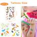 Konsait Glow In The Dark Temporary Tattoos for Kids - Mixed Cartoon Styles | Luminous Unicorn Mermaid Butterfly Dinosaur Pirate Car Space | Boys Girls Party Favors - Buy Online on GoSupps.com