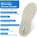 Massaging Insoles for Men & Women - Foot Pain Relief Comfort Shoe Inserts for All-Day Use Sizes 8-13 Beige - Buy Online on GoSupps.com