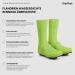Gripgrab Flandria Waterproof Racing Bike Overshoes | Hi-Vis Yellow Knitted Aero Cover Socks XL (45-47) - Ultimate Rain Protection - Buy Online on GoSupps.com