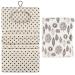 Delitl's diaper bag with wrap pad 2-in-1 organizer and cosmetic bag for mothers for diapers cream wet wipes baby organizers (leaves) (white+leaf printing)