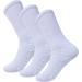 Diamond Star Anti Skid Non Slip Gripper Socks 6 Pack Grey - Size 10-13 - Diabetic & Hospital Crew Socks for Men and Women - Buy Online on GoSupps.com