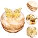 NOLITOY Crystal Glass Nail Art Dappen Dish Acrylic Nail Liquid Powder Bowl Monomer Holder with Lid Manicure Nail Art Tools - Buy Online on GoSupps.com