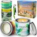 4 Pack Citronella Candles Outdoor, 28 Oz 200 Hours Long Lasting Large Citronella Candles, Scented Candle Set with Fresh Citronella Oil and Natural Soy Wax for Camping, Garden, Patio, Yard, Balcony