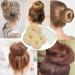 Hair Donut Bun Maker Set - 4 Pcs with 10 Hair Pins, 2 Sizes Doughnut Hair Bun Shaper for Chignon Style - Beige Hair Accessories for Girls and Kids - Buy Online on GoSupps.com