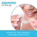 Brushee 3-in-1 Tool 24-Pack | Disposable Pre-Pasted Mini-Brush, Floss, Pick | Small Adult Toothbrush | Travel-Friendly Oral Care - Buy Online on GoSupps.com