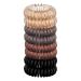 Buy Kitsch Brunette Hair Coils - 8 Stylish & Secure Hair Tie Coils - Buy Online on GoSupps.com