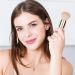 Retractable Powder Brush Retractable Foundation Brush | Cosmetic Brush Set | 5 in 1 Travel Powder Makeup Brush Portable Eyeshadow and Concealer Brushes for All Around Rose Gold - Buy Online on GoSupps.com