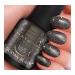 SHAYENNE Made in Germany Shellac Gel Nail Polish 15 ml for UV LED Lamp 165 Cocktail Black Glitter Gel Nail Polish for UV Nail Lamp LED Nail Polish Gel Polish Nail Gel