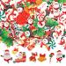 300pcs Edible Christmas Cake Decorations Edible Wafer Paper Christmas Cupcake Decorations Edible Christmas Cake Toppers for Xmas Festival birthday Party Food Decor