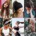 4 Pieces Wide Elastic Boho Headbands for Women - Soft Sweat-Wicking Hair Straps for Yoga & Exercise - Buy Online on GoSupps.com