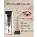 Waterproof Tinted Brow Gel - Blonde | Long-Lasting Transfer-Proof Mascara for Filling & Covering Gray | Fast Sculpt Eyebrow Tint with Brush & Razor - Buy Online on GoSupps.com