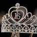 Sweet 16 Rhinestone Birthday Crown - Girls Princess Tiara and Headband - Buy Online on GoSupps.com
