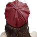 Women's Burgundy Newsboy Cap - Classic 8 Panel Gatsby Cabbie Hat - Buy Online on GoSupps.com