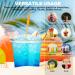 NUZEKY Plastic Smoothie Cups with Dome Lids - 50 Pack 12 OZ Clear Plastic Cups for Milkshakes Smoothies Iced Coffee - Strong Reusable Cups - Buy Online on GoSupps.com