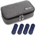 ALLCAMP Insulin Cooler Travel Case Diabetic Medication Cooler with 4 Ice Pack - Medical Cooler Bag Portable and Reusable Grey (Medium) Medium (Pack of 1) Gray