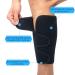 Neoprene Calf Sleeve Support for Shin Splint Relief | Pain Relief for Cycling, Running, Jogging, Workout | Black with Mesh Laundry Bag - Buy Online on GoSupps.com