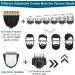 Hatteker Men's Cordless Hair Clipper & Beard Trimmer Kit - Waterproof, Professional Grooming Tool with LED Display - USB Rechargeable - 4 in 1 - Buy Online on GoSupps.com