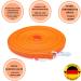Twinkys Dog Style 35m Rubberized Double Leash - 15mm Wide for Dogs Up to 50kg - No Hand Loop - Made in Germany - Orange - Buy Online on GoSupps.com