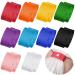 Dingion 10 Pairs Sports Softball Sleeve Straps Shirt Sleeve Ties Solid Color Sleeve Holders Gymnastics Sleeve Clips Soccer Sleeve Straps for Shirts  10 Colors()