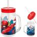 Buy All-Meine.de GmbH BPA-Free Drinking Cup with Straw & Cover - 420ml Young Motif Handle Cup - Transparent Plastic Drinkware - Buy Online on GoSupps.com
