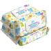HAPPY BUM Sensitive Water Baby Diaper Wipes - Hypoallergenic, Unscented (320 Wipes) - Buy Online on GoSupps.com
