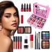 Kit de Maquillage pour Filles | Palette Cosm tique Portable | Trousse De Maquillage Portable Et Imperm able Pour D guisement Adolescents Femmes M res Grands-M res Anniversaire Spectacle